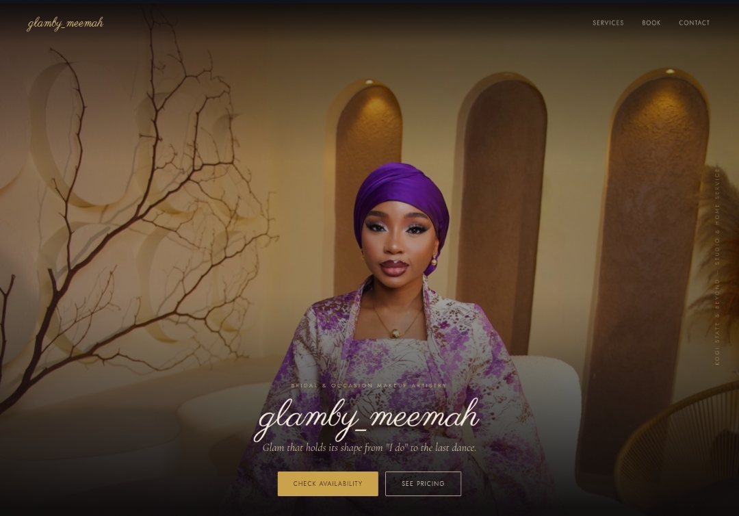 Glambymeemah website screenshot